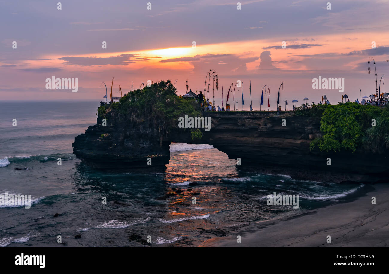 Scenery of the Sea Temple in Bali, Indonesia Stock Photo - Alamy