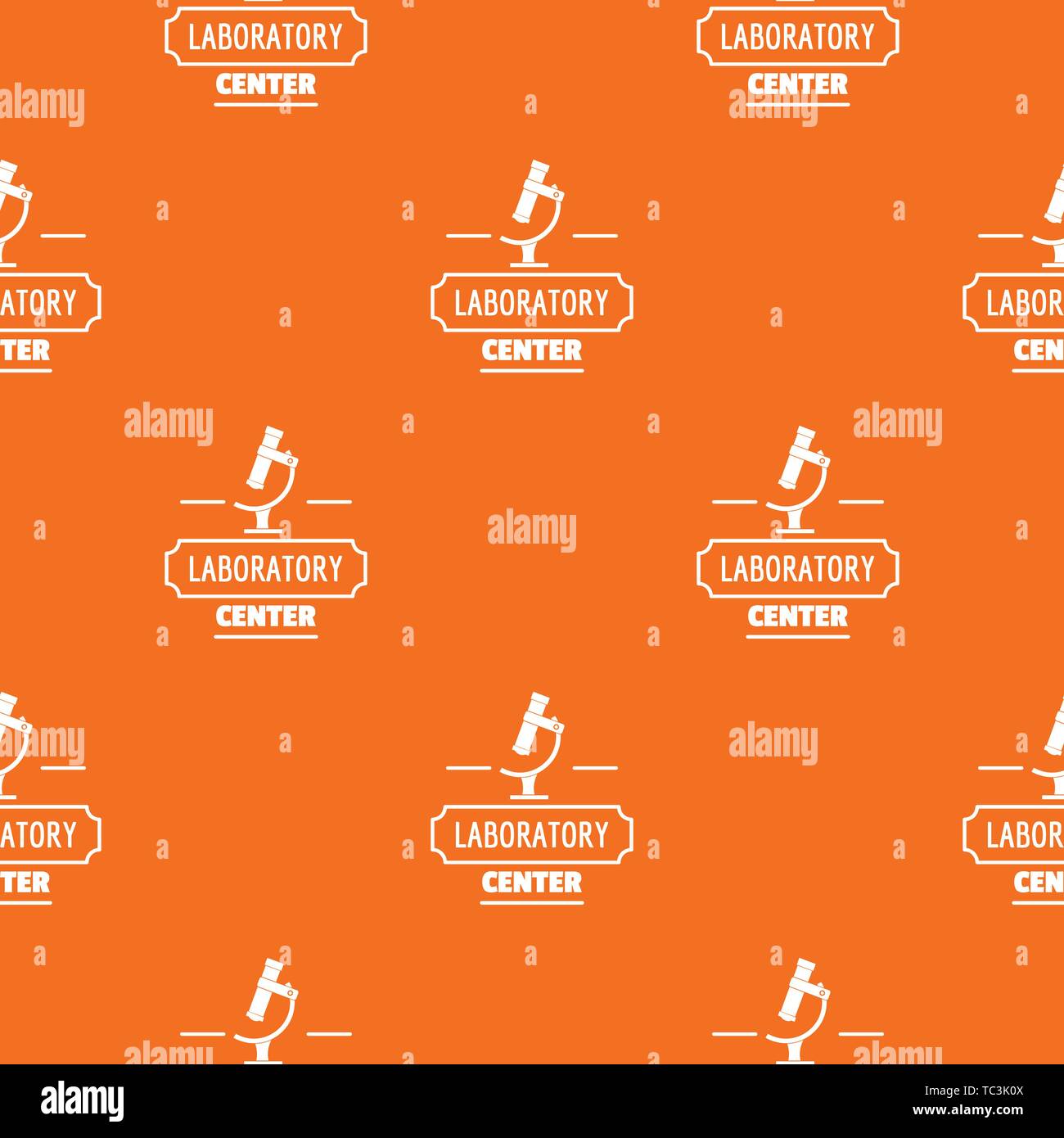 Research medical pattern vector orange Stock Vector