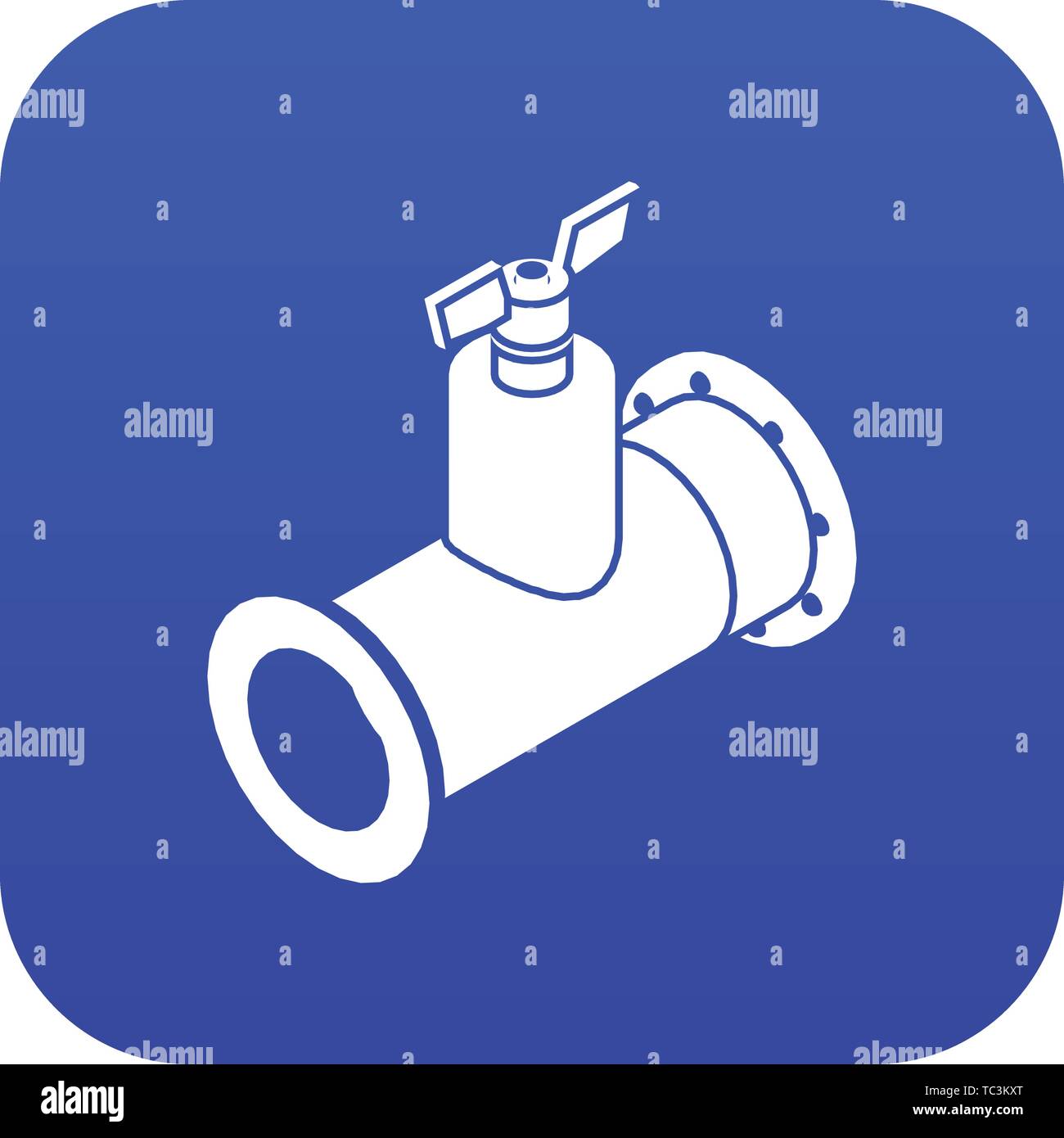 Pipe tap icon blue vector Stock Vector Image & Art Alamy