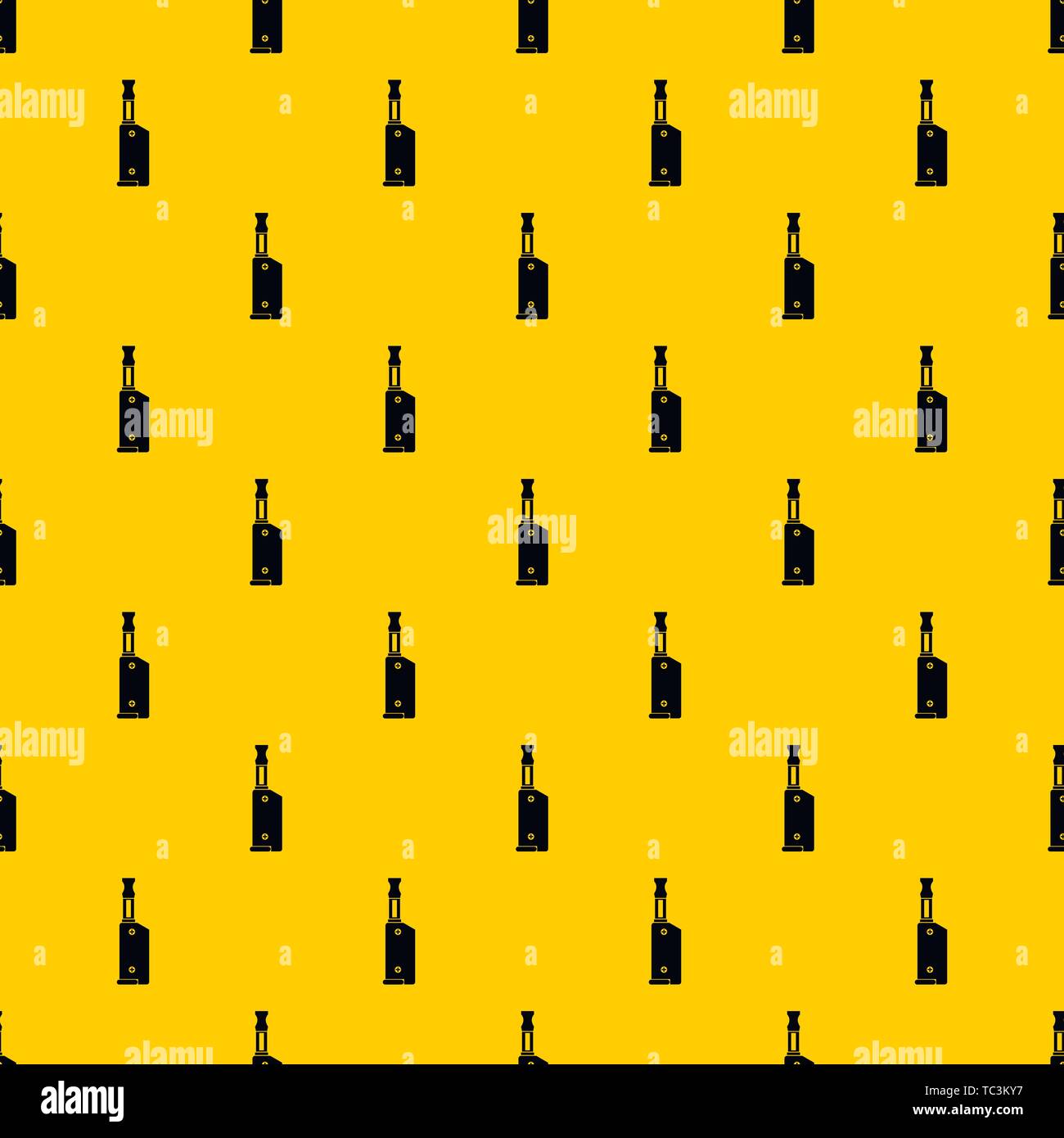 Electronic cigarette with mouthpiece pattern vector Stock Vector