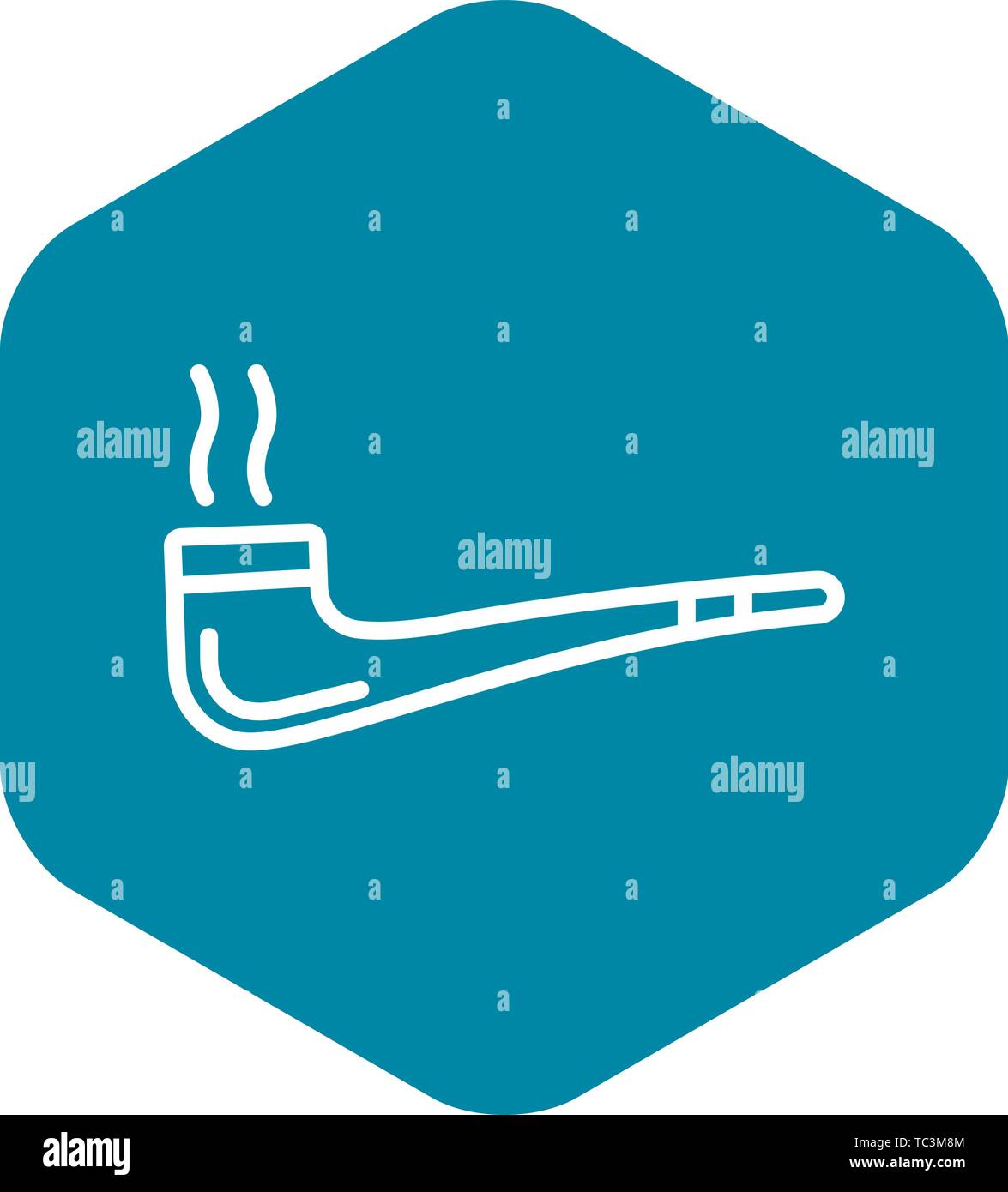 Smoking pipe icon, outline style Stock Vector Image & Art - Alamy