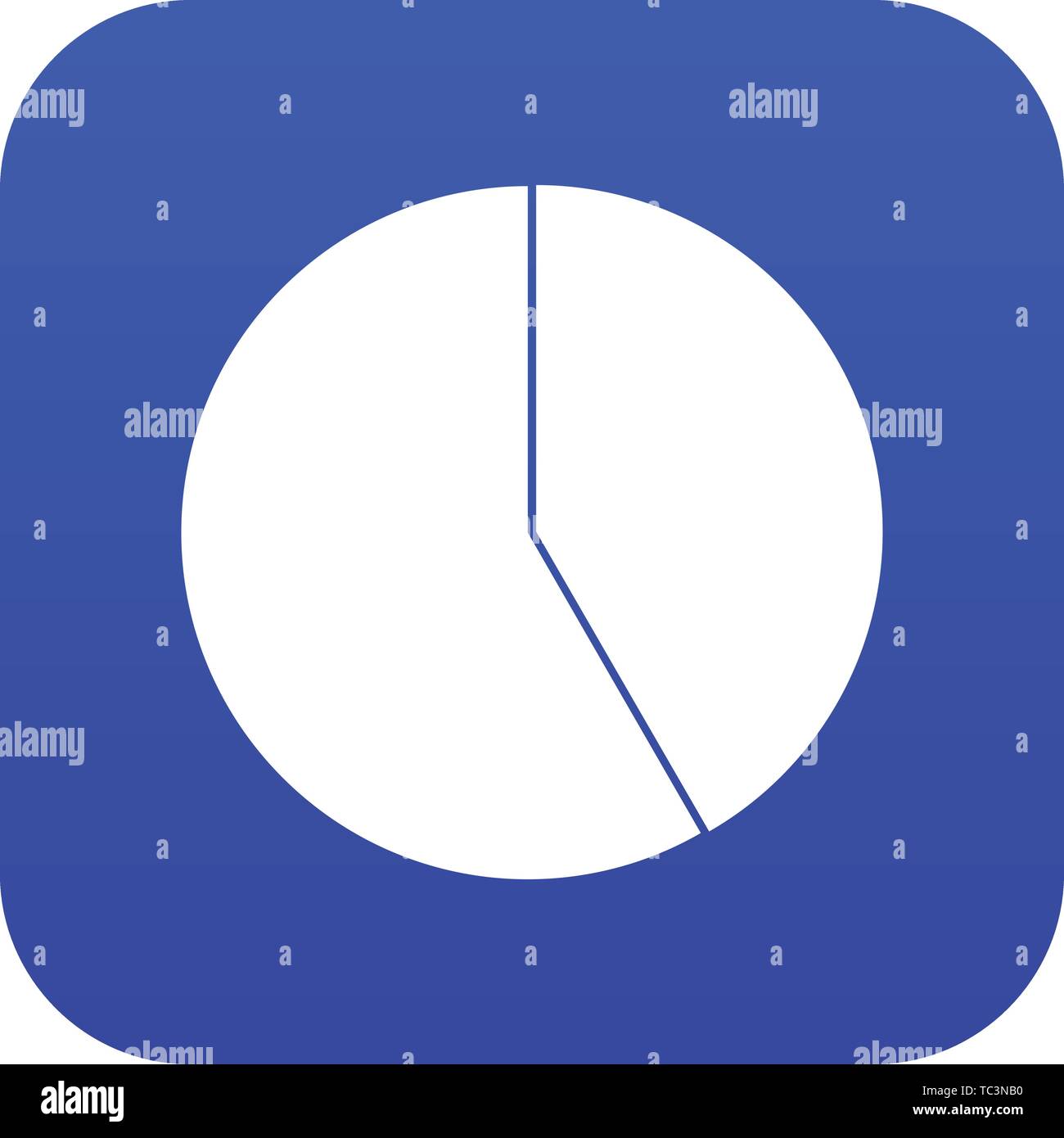 Abstract pie chart for business icon digital blue Stock Vector Image ...