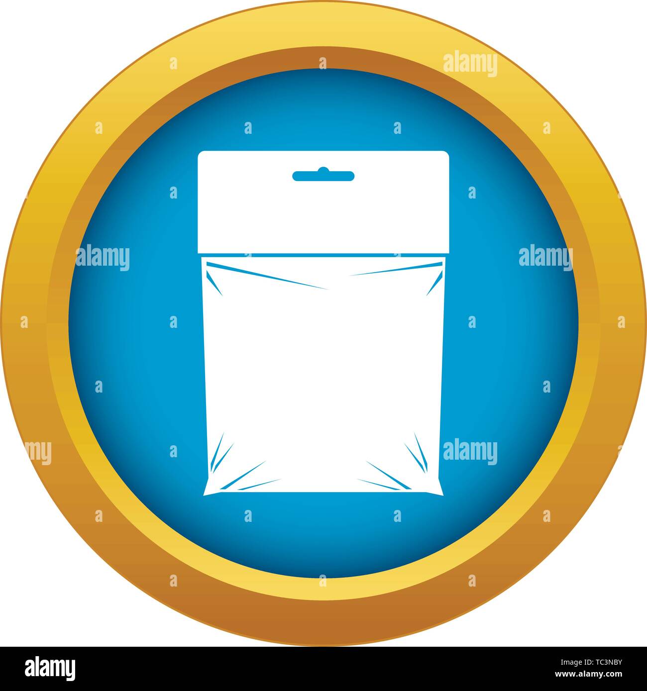 Package icon blue vector isolated Stock Vector Image & Art - Alamy