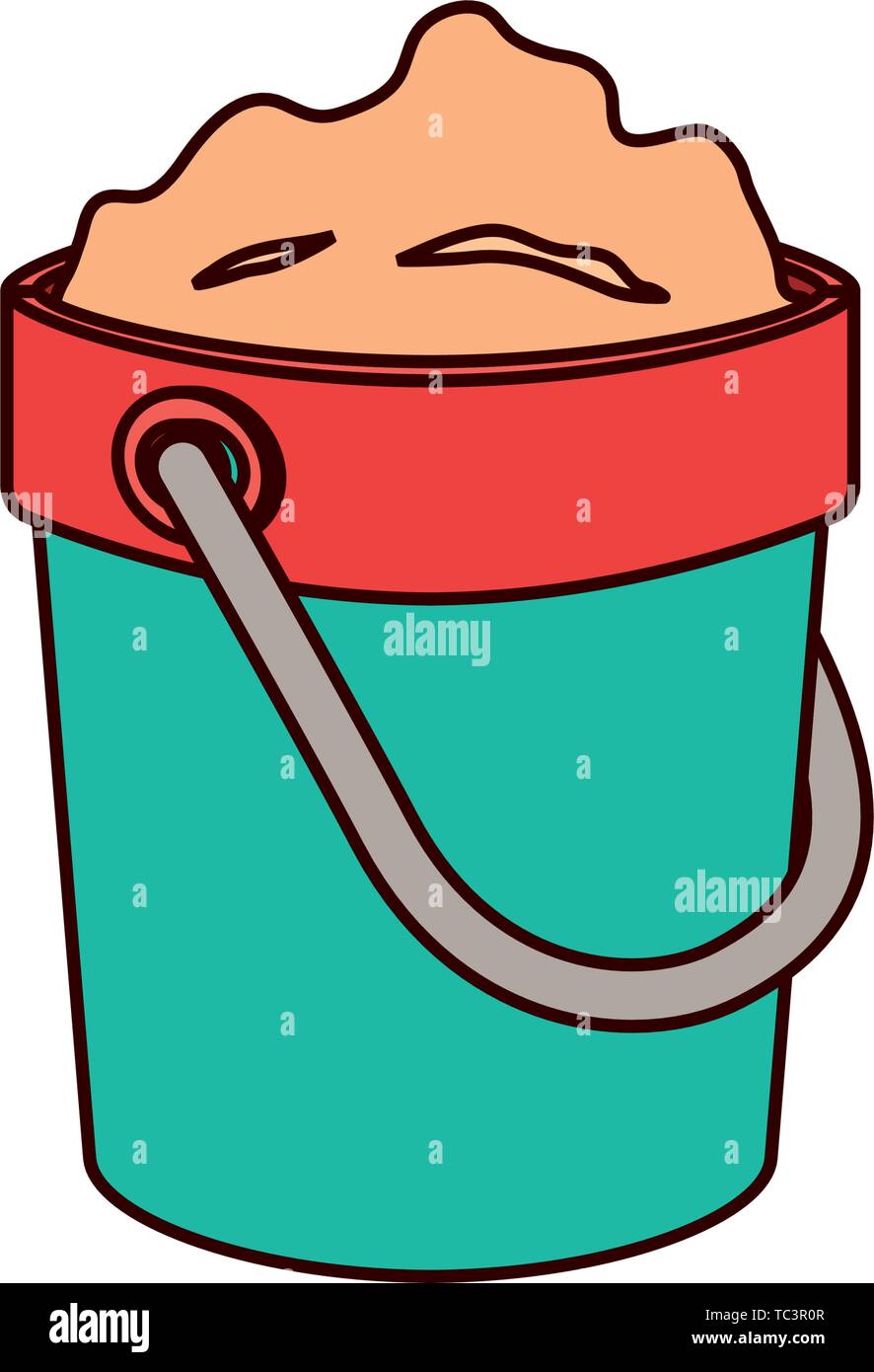 sand bucket on white background Stock Vector Image & Art Alamy
