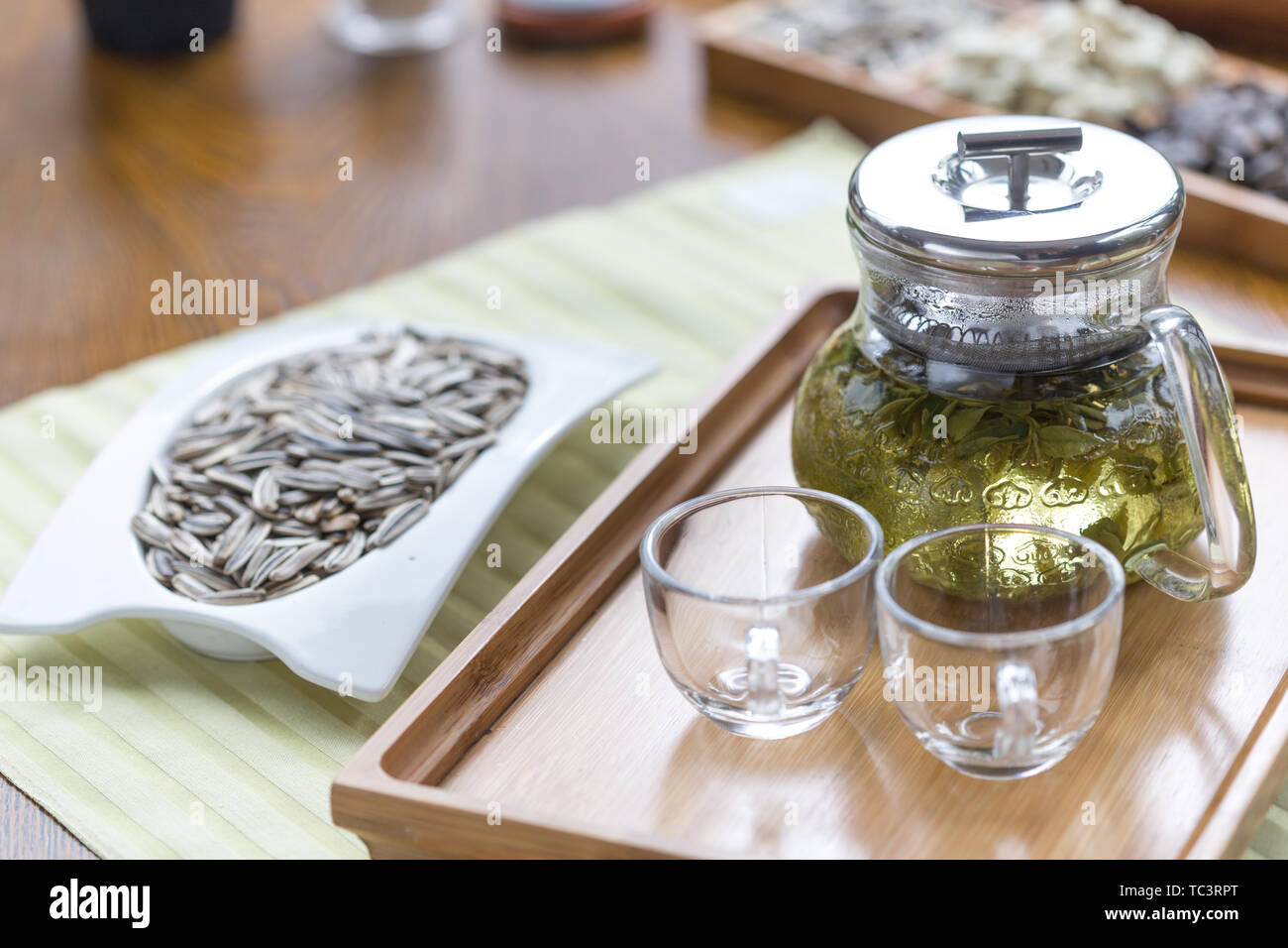 Healthy green tea cup Stock Photo Alamy