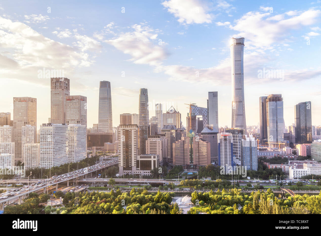Beijing CBD China Zun Architecture Skyline Stock Photo - Alamy