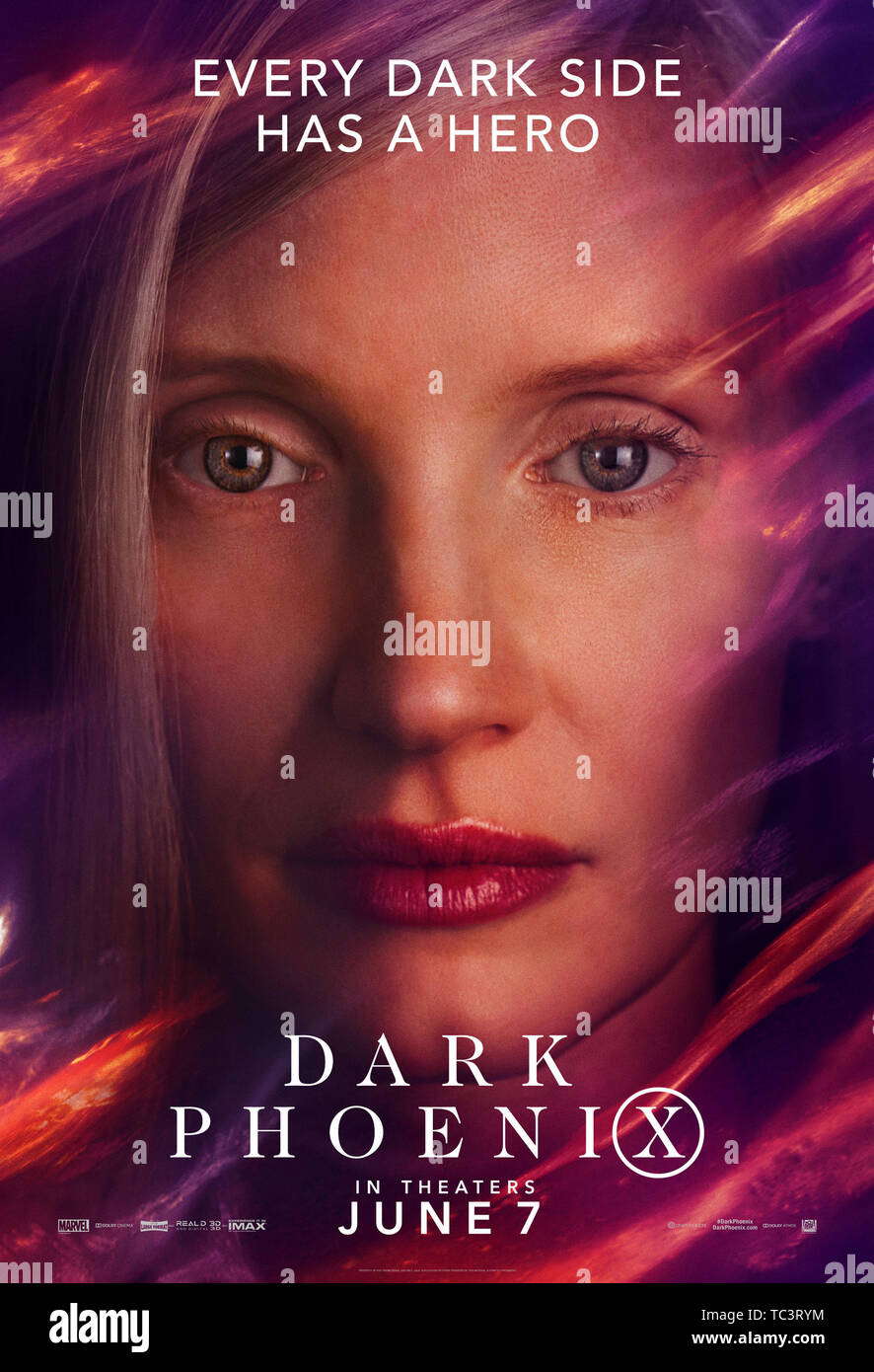 DARK PHOENIX, (aka XMEN DARK PHOENIX), US character poster, Jessica