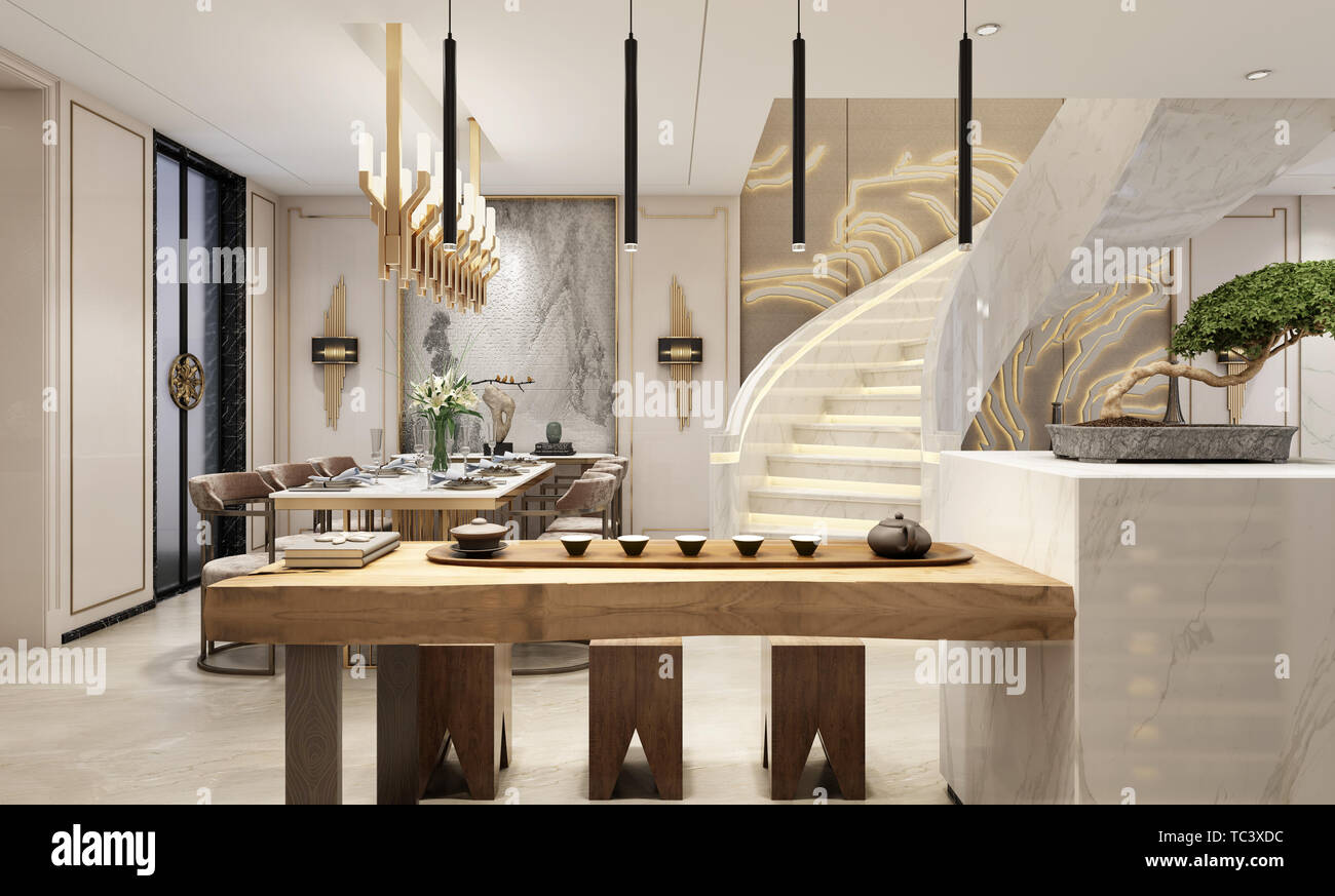 Pingqing Villa Design Space Design Living Room Study