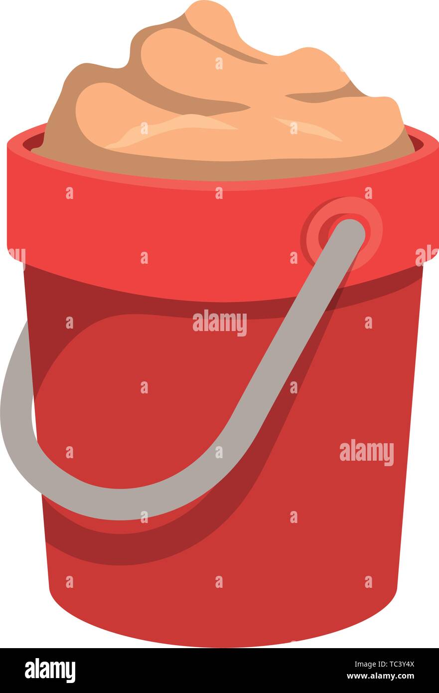 sand bucket on white background Stock Vector Image & Art Alamy