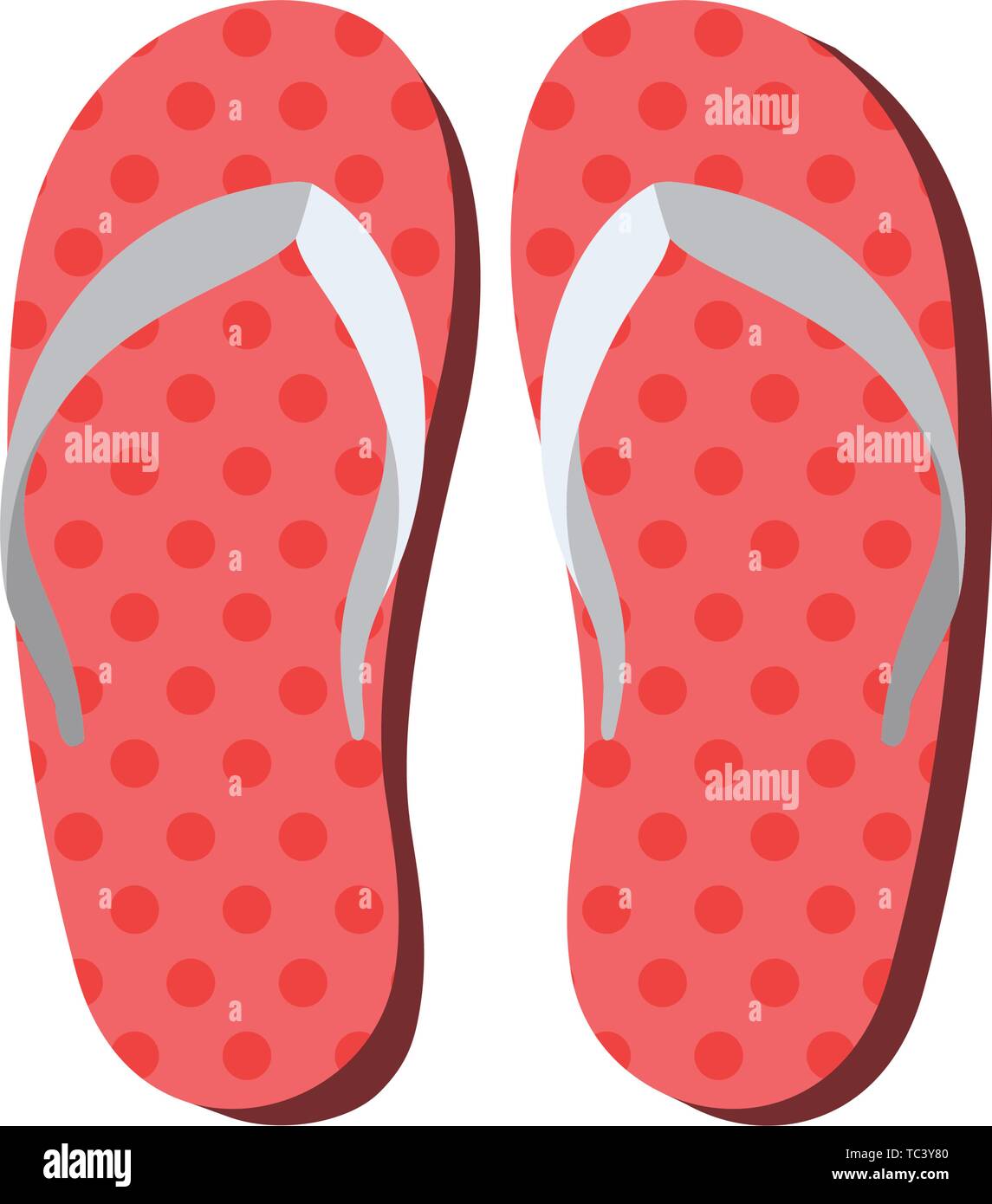 striped beach sandals on white background Stock Vector Image & Art - Alamy