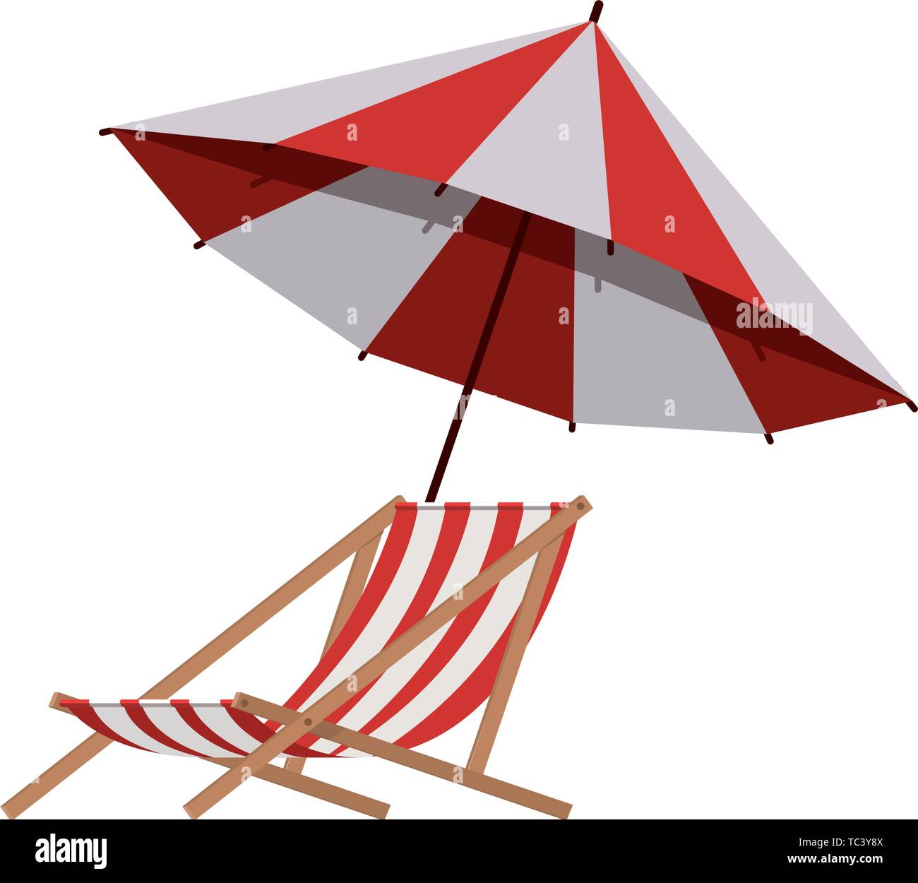 beach umbrella for summer striped icon Stock Vector Image & Art - Alamy