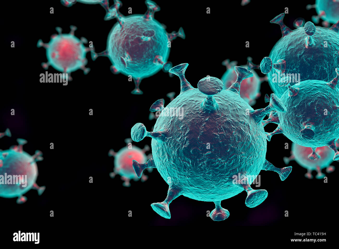 3d abstract virus Stock Photo - Alamy
