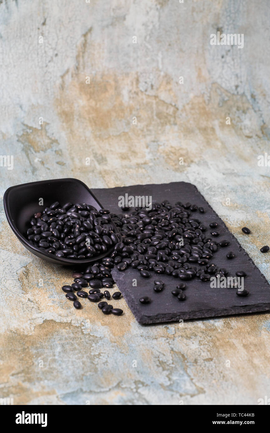 Nutrientrich black beans Stock Photo Alamy