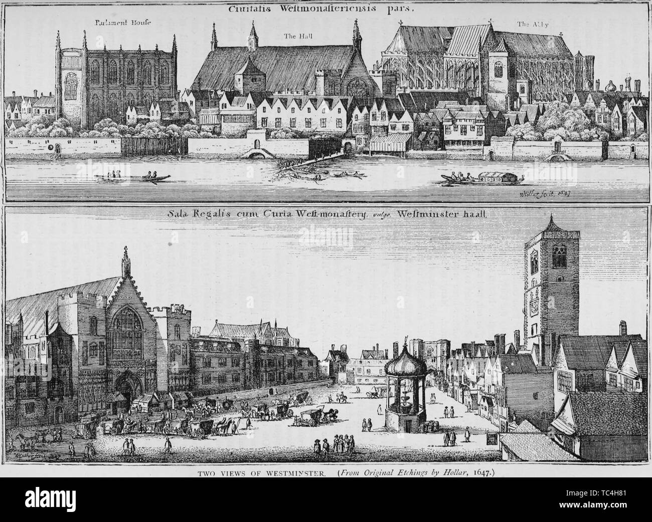 Old and New London Ⅰ-Ⅲ (名著普及会) Engravings of the new Palace Yard and Westminster Hall, London