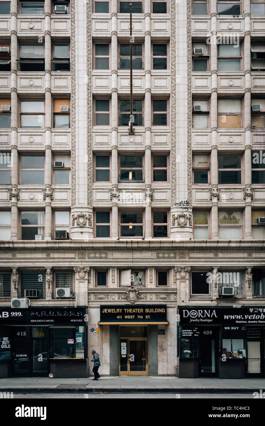 Historic architecture in the Jewelry District of downtown Los Angeles