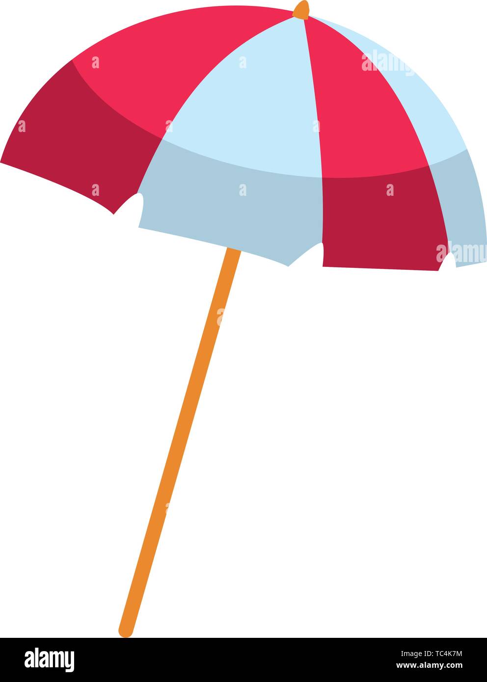 beach striped umbrella open cartoon Stock Vector Image & Art - Alamy