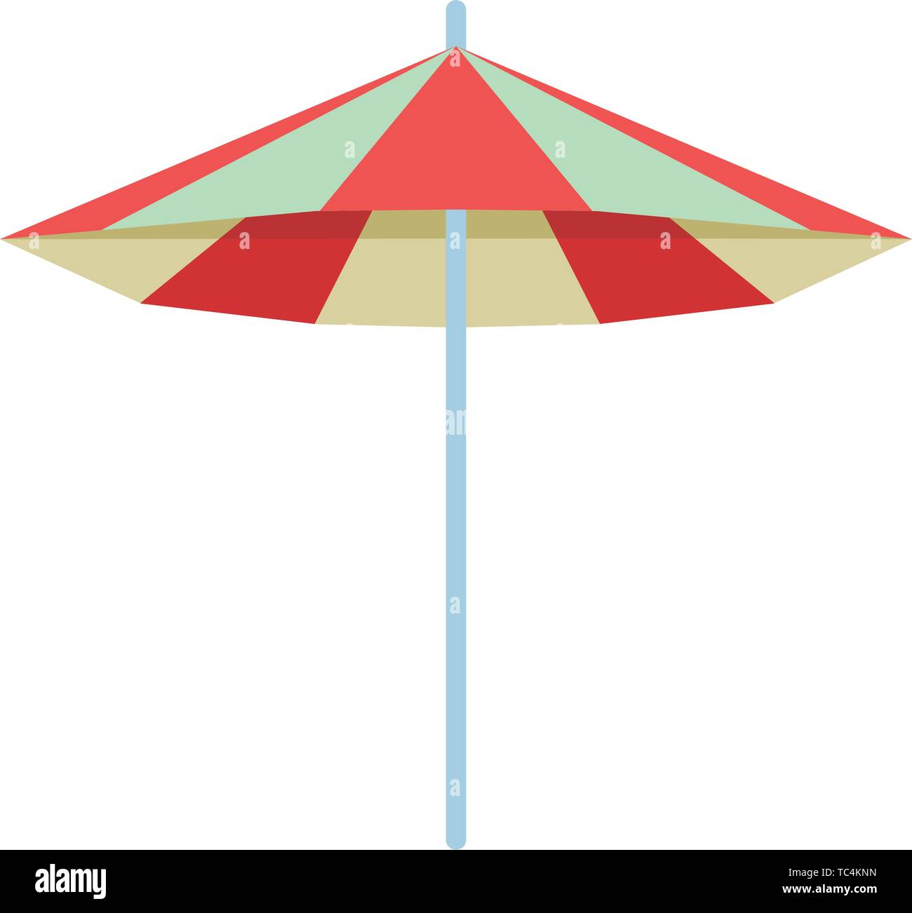 beach striped umbrella open cartoon Stock Vector Image & Art - Alamy