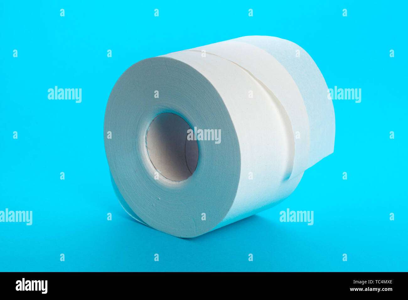 Toilet paper unrolling Stock Photo Alamy