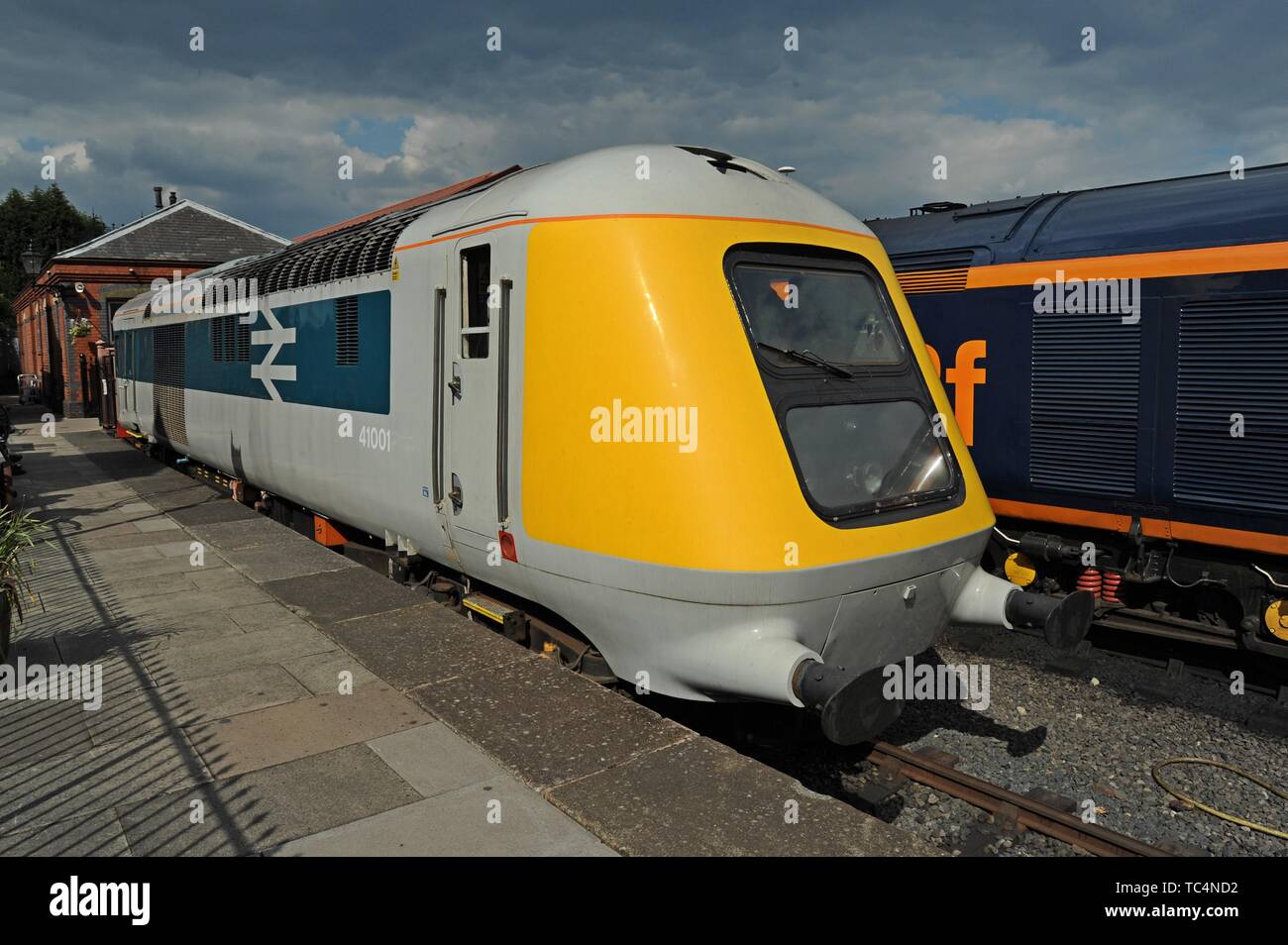 HST High Speed Train prototype 41001 at the Severn Valley Railway Diesel Gala 16th May 2019 Stock Photo
