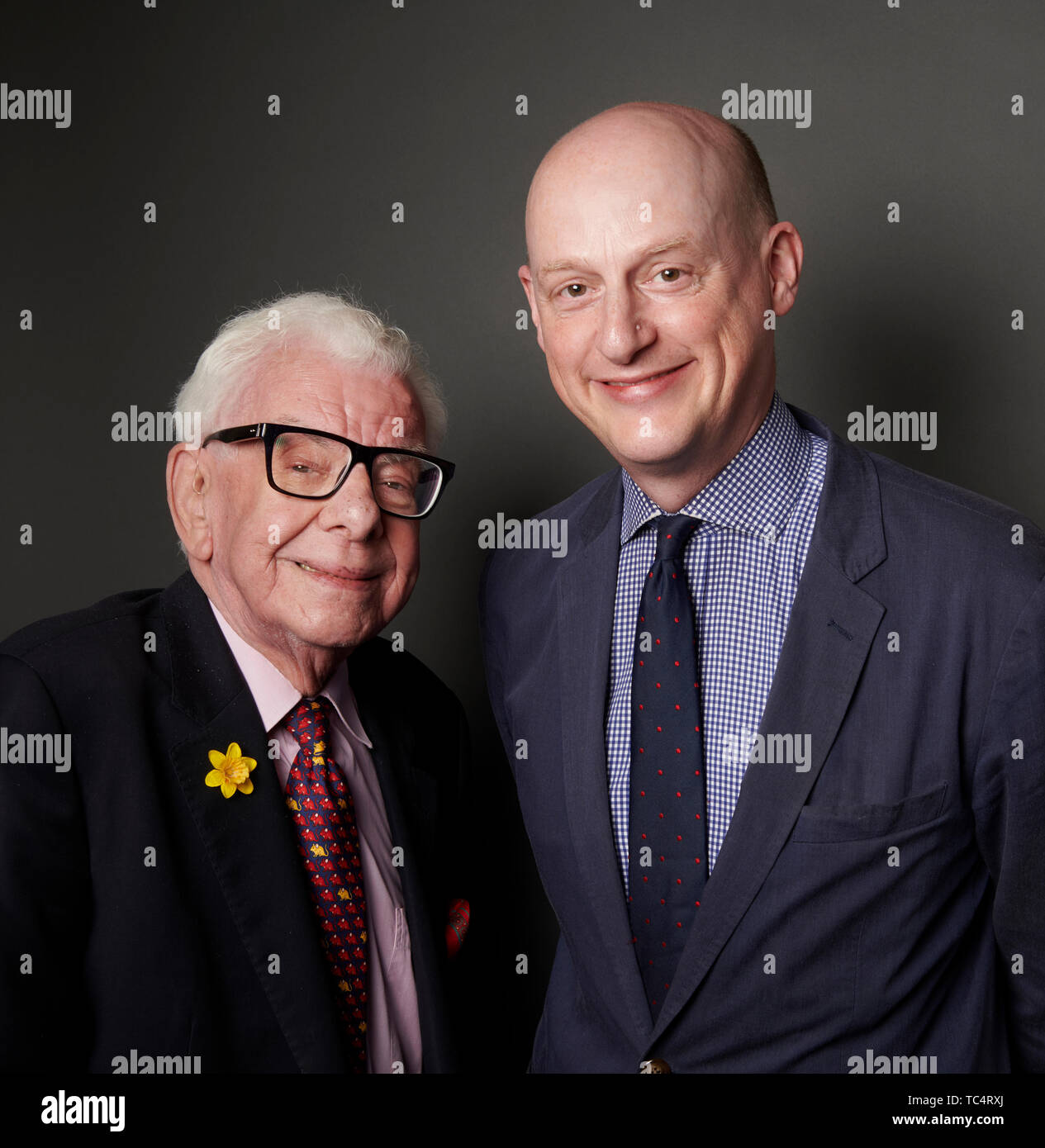 Barry Cryer & Harry Mount at The Oldie Literary Lunch 04/06/19 Stock Photo