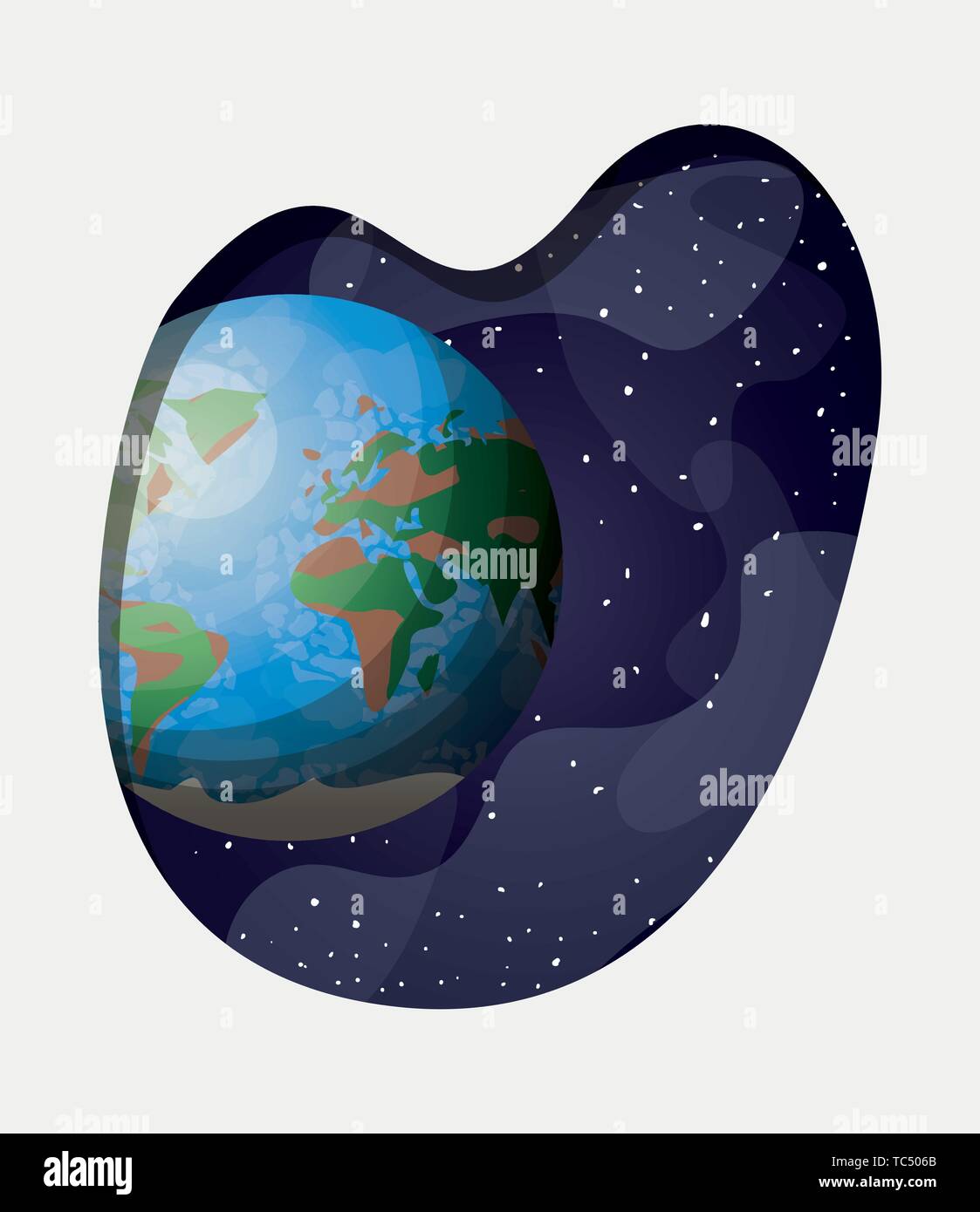 Solar system earth planet design vector illustration Stock Vector Image ...