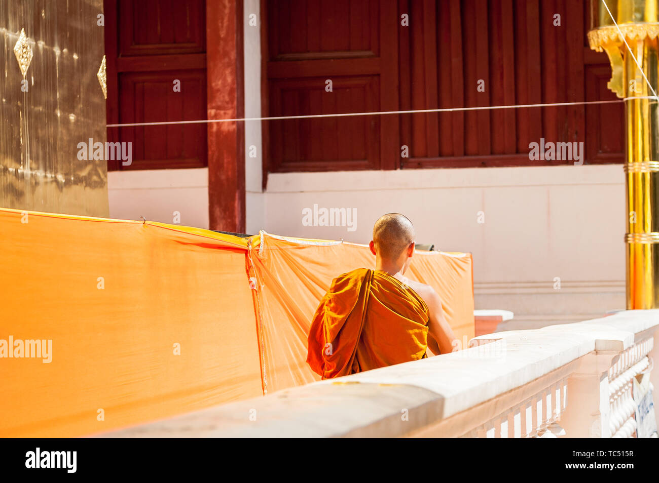 Wat Phra Singh Woramahavikarn Buddhist Temple Chiang Mai Thailand Stock Photo