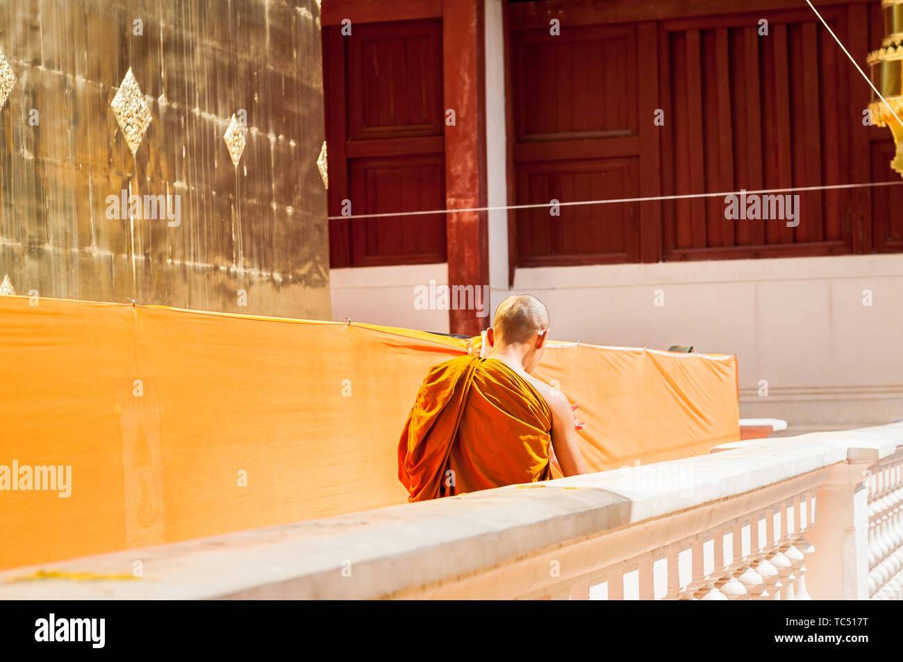 Wat Phra Singh Woramahavikarn Buddhist Temple Chiang Mai Thailand Stock Photo