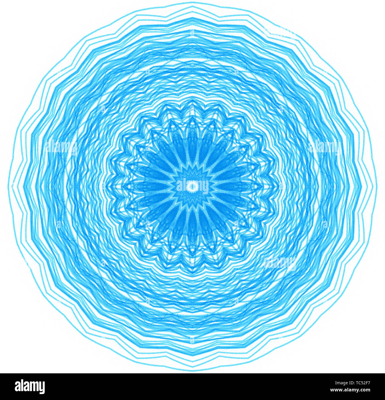 Abstract blue concentric pattern on white background for design Stock ...