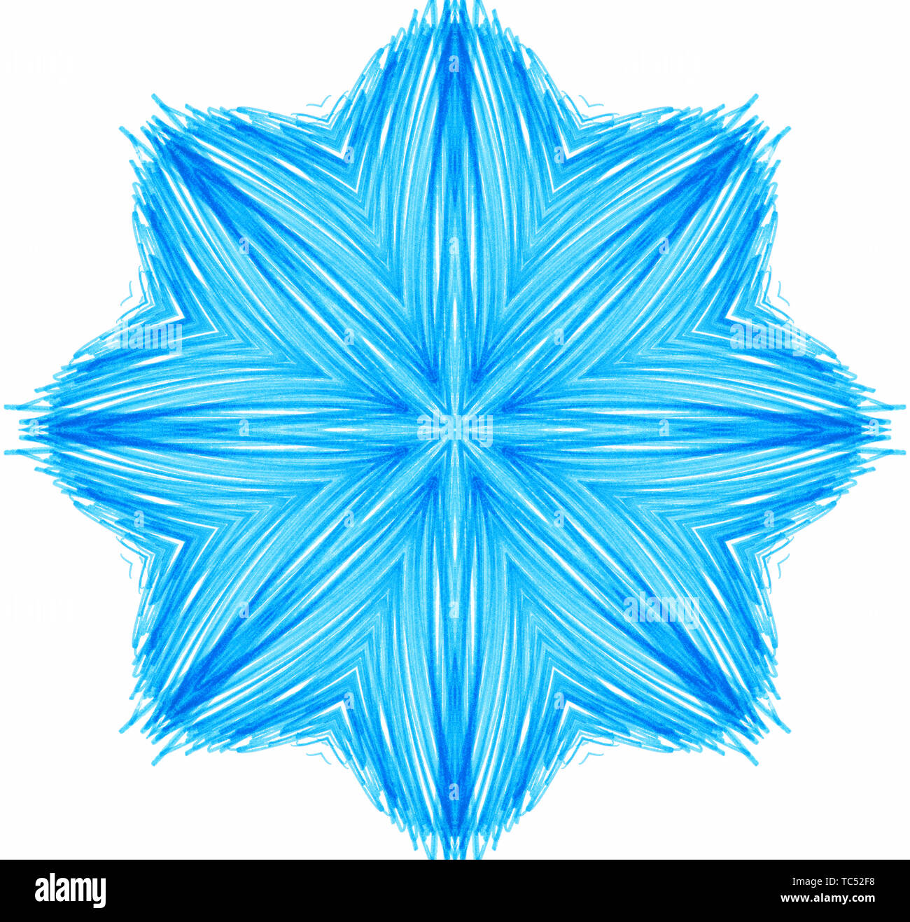 Abstract blue concentric pattern on white background for design Stock ...