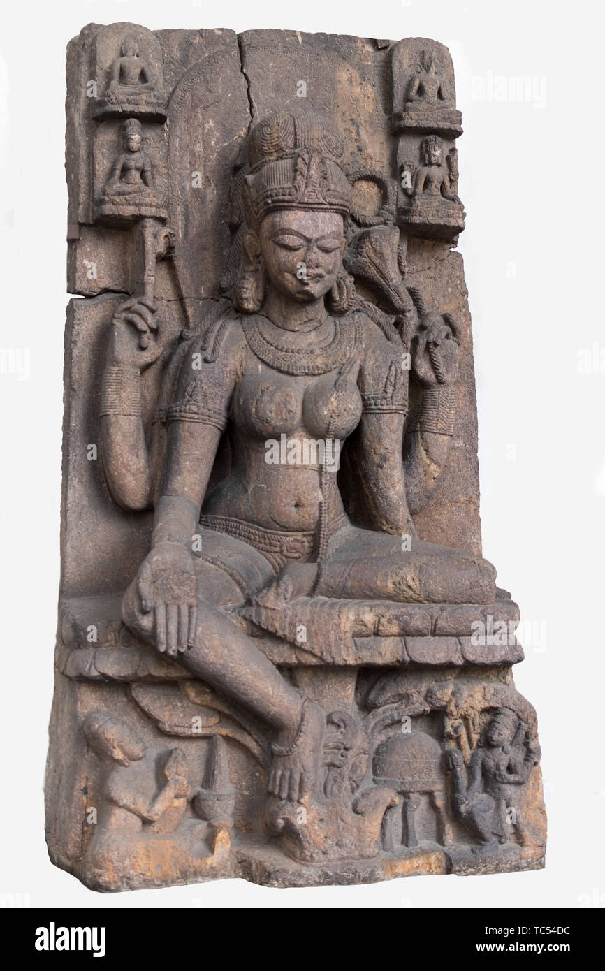 Tara is known as Jetsun Dölma in Tibetan Buddhism, is an important figure in Buddhism. She appears as a female bodhisattva in Mahayana Buddhism, and a Stock Photo
