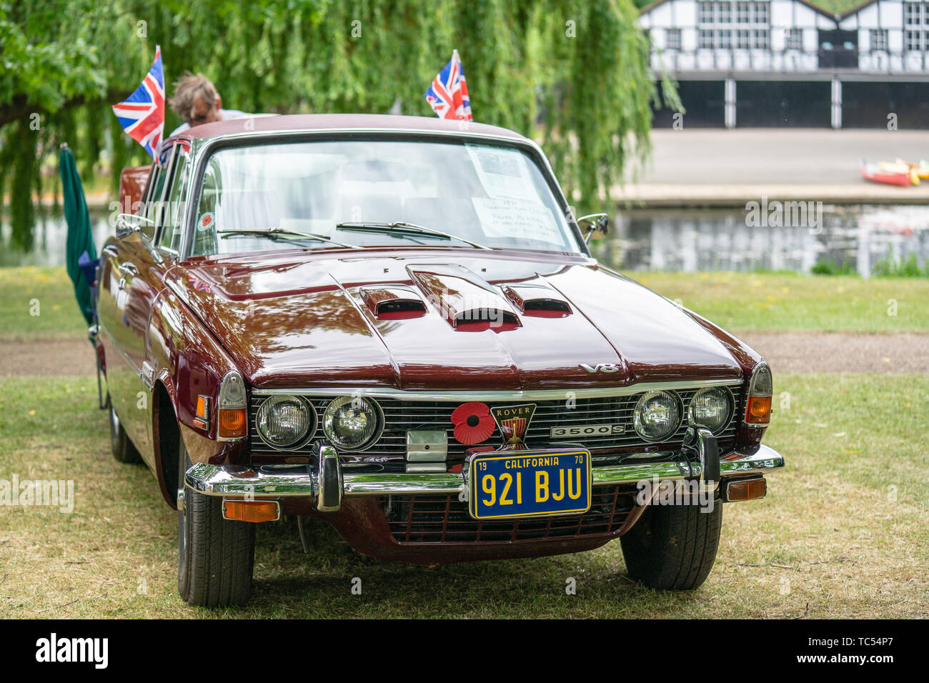 Bedford, Bedfordshire, UK. June 2, 2019.The Rover P6 series or 3500 s. Also called Rover V8 Sport Stock Photo