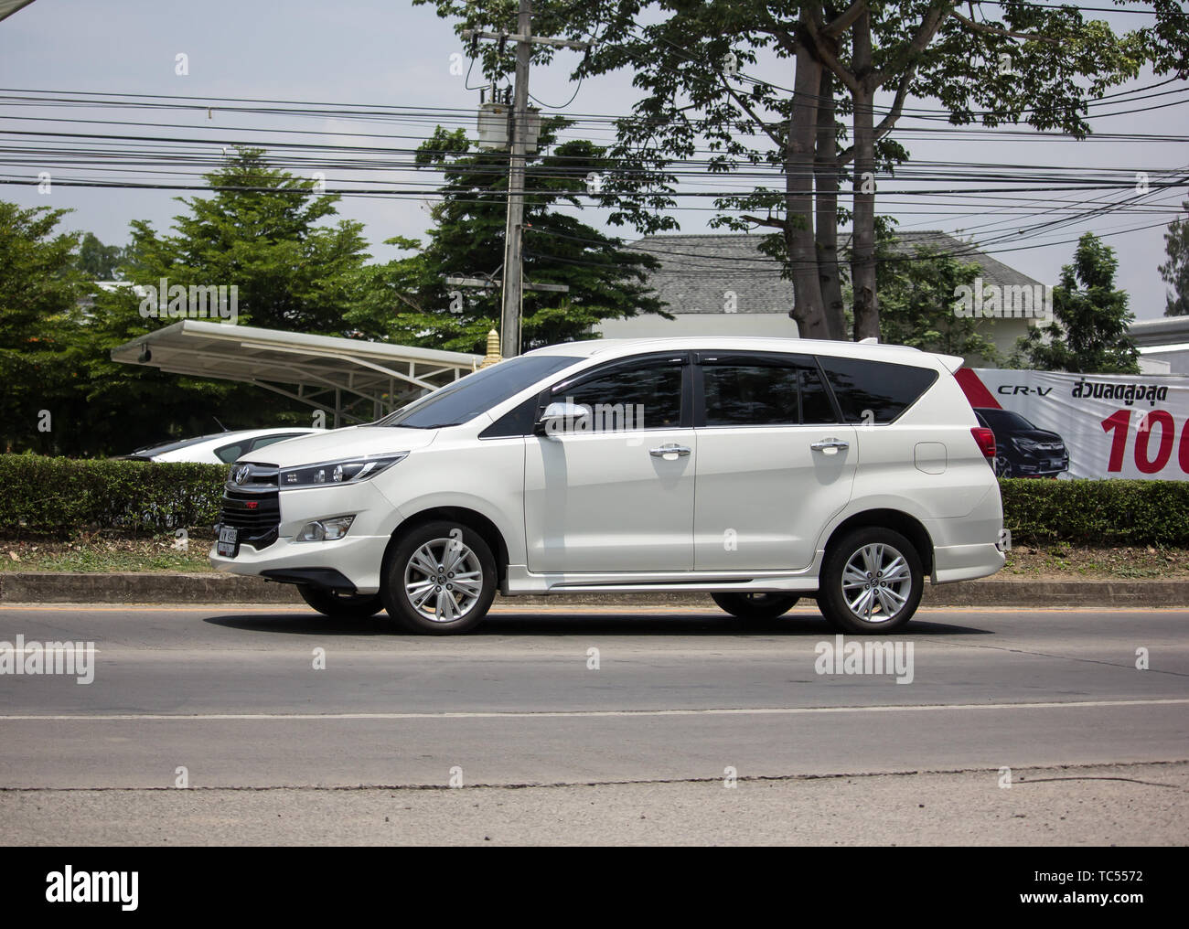 Chiangmai Thailand May 23 2019 New Toyota Innova Crysta