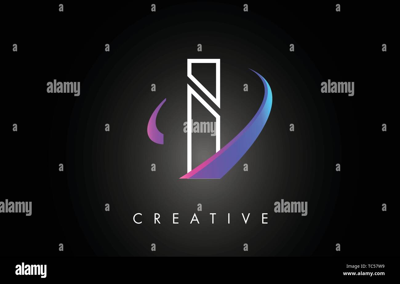 I Trendy Modern Letter Logo Design Monogram and Creative Swoosh on ...