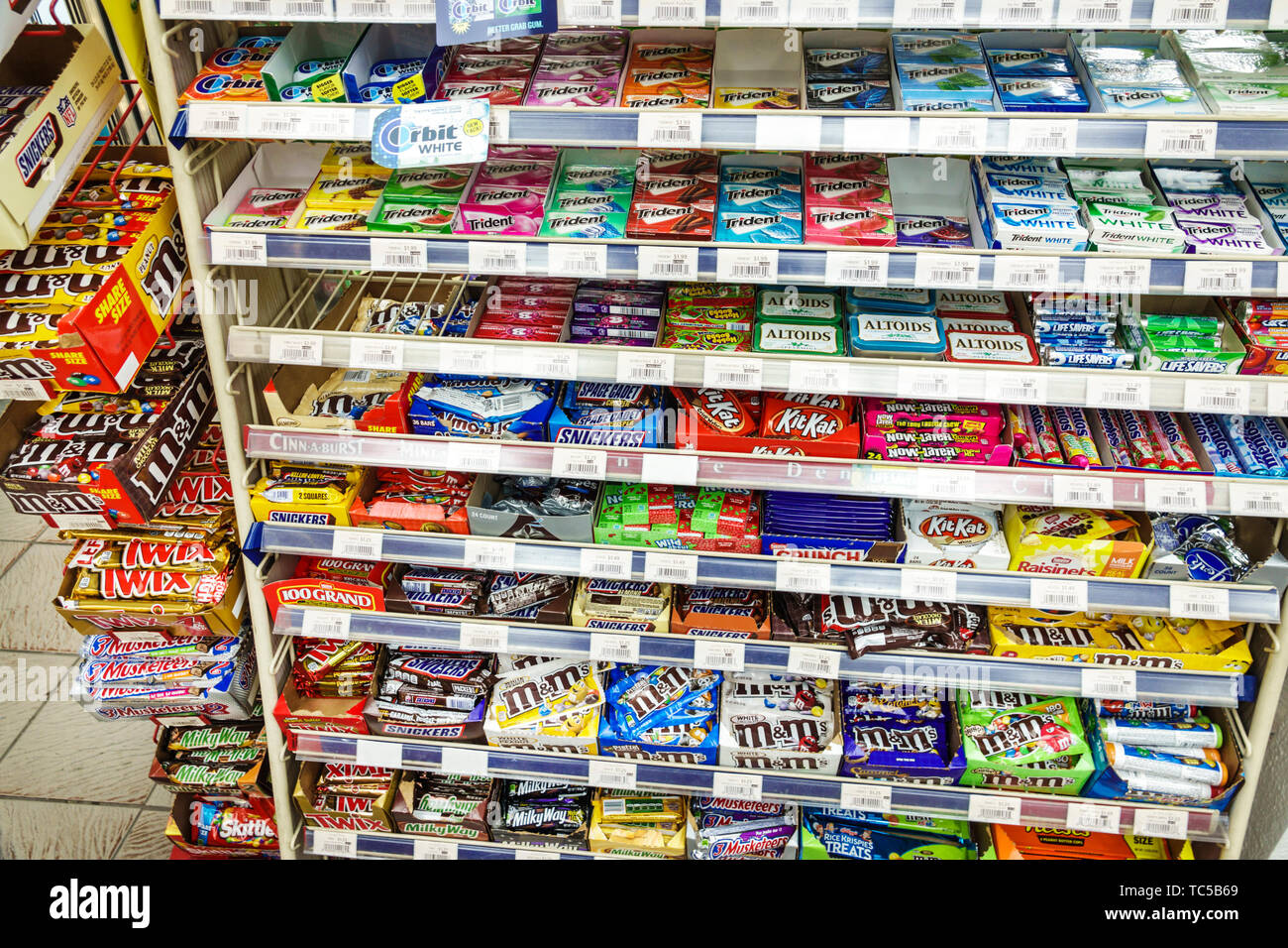 Florida, Miami Beach, South Beach, convenience store, inside interior