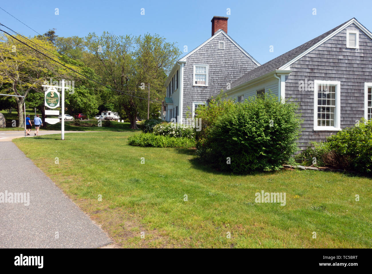 Sandwich Glass Museum, a popular tourism attraction, in Sandwich, Cape Cod, Massachusetts Stock Photo