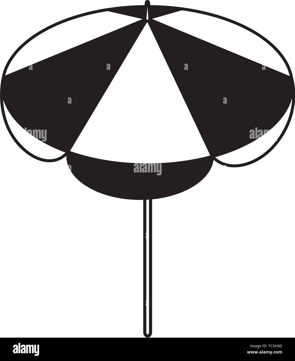 summer beach umbrella isolated icon vector illustration design Stock ...