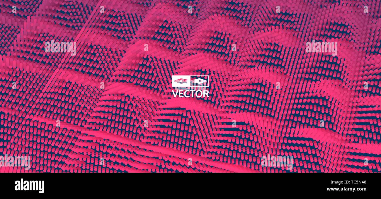 Abstract geometrical background with pyramids. Vector Illustration. Stock Vector