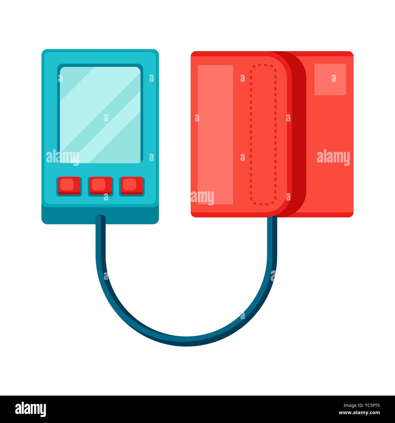 Tonometer icon in flat style. Stock Vector
