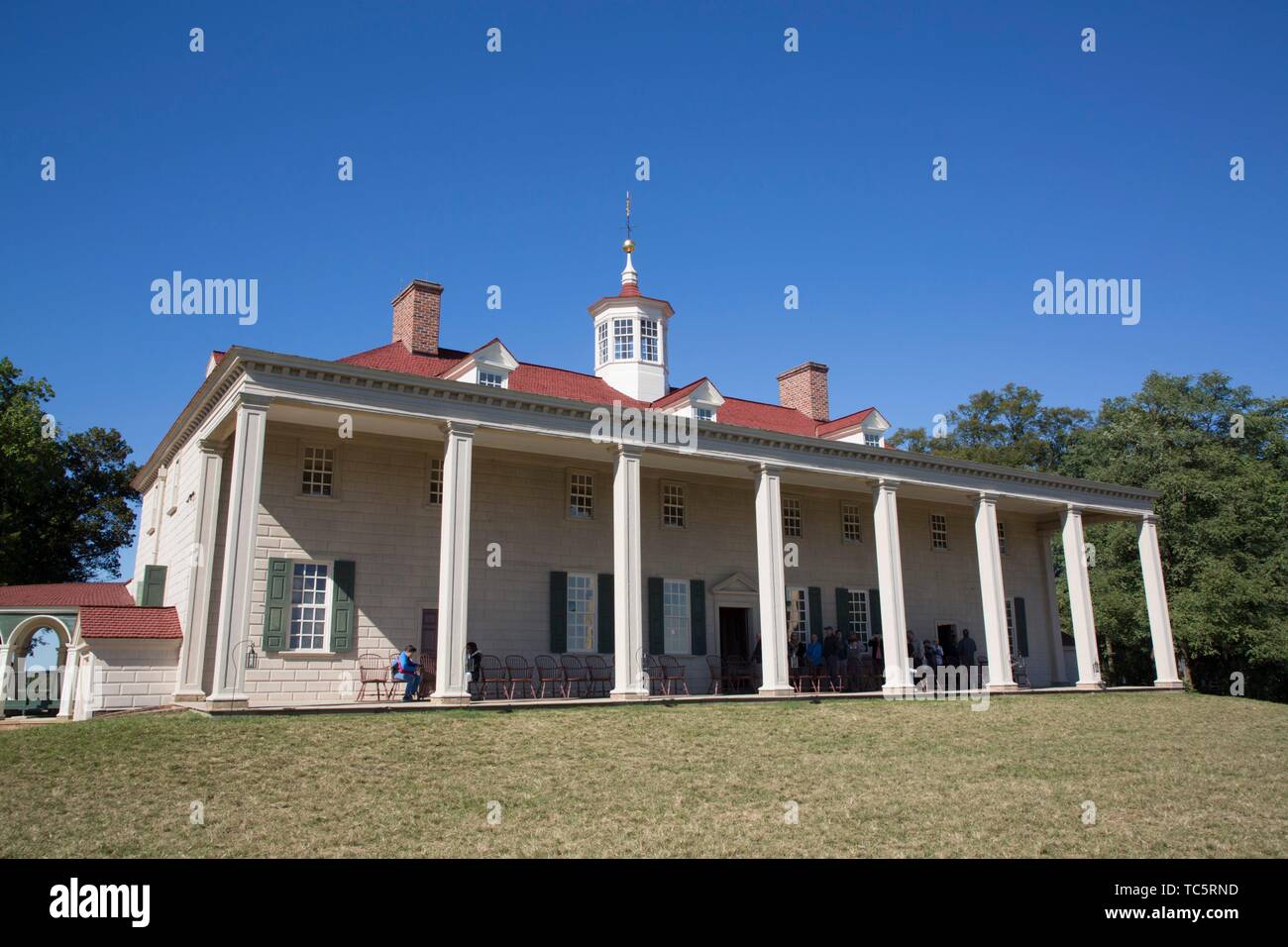 Washington Mansion, Mt Vernon, Virginia, USA Stock Photo Alamy