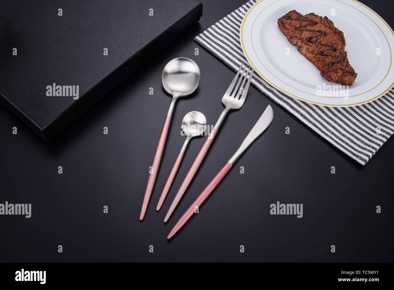 Fork With Knives Cutlery Food Spoons No One Paneling Board Silverware Breakfast Tableware Restaurant Dinner Cooking
