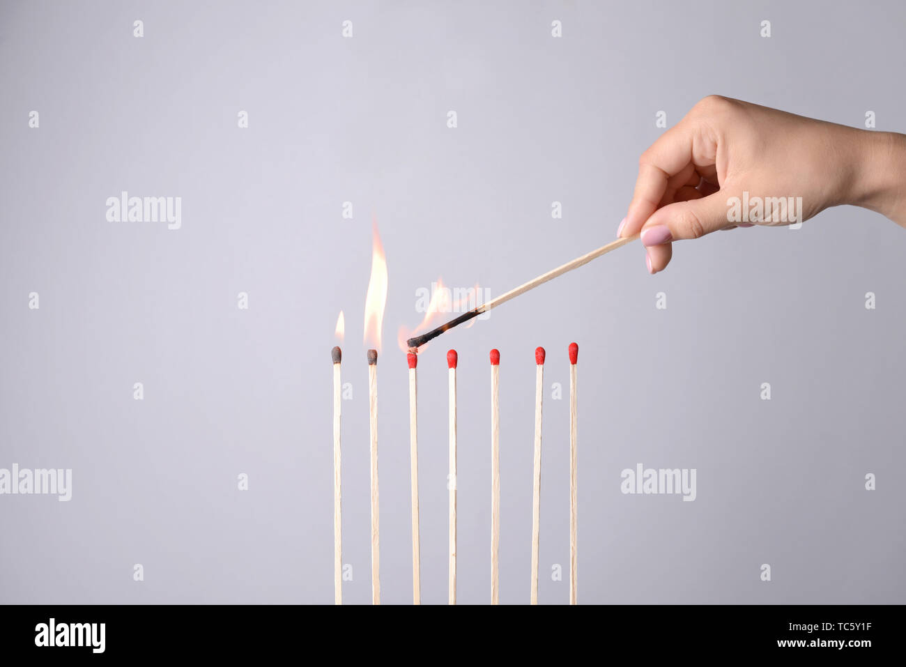 Lighting matches hires stock photography and images Alamy