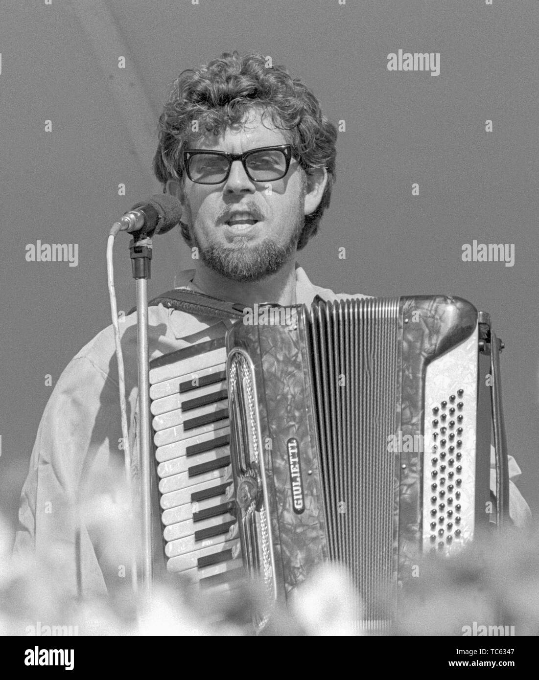 ROLF HARRIS Australian-English artist and entertainer on stage in Stockholm Stock Photo