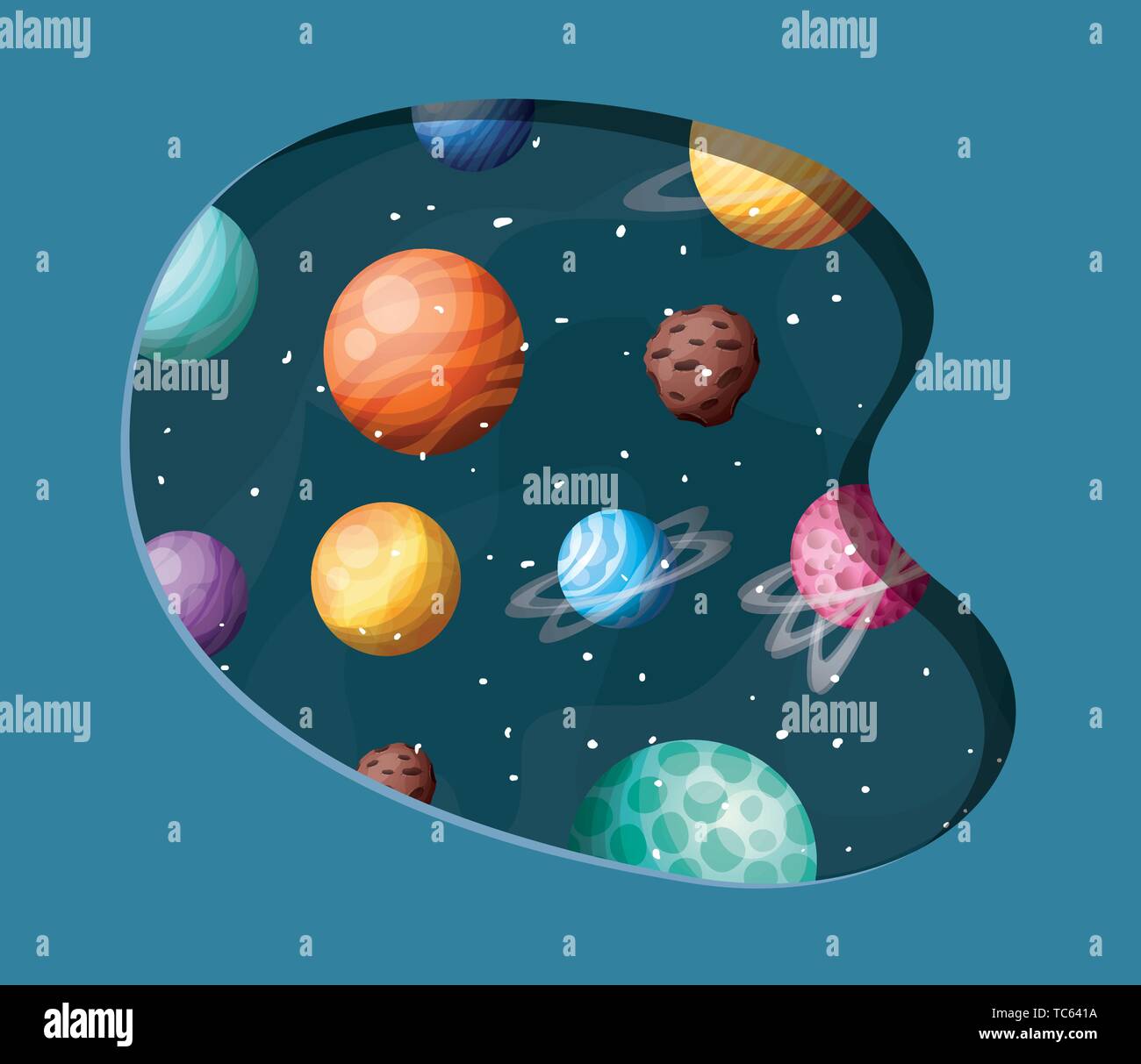 Solar system planets design vector illustration Stock Vector Image ...