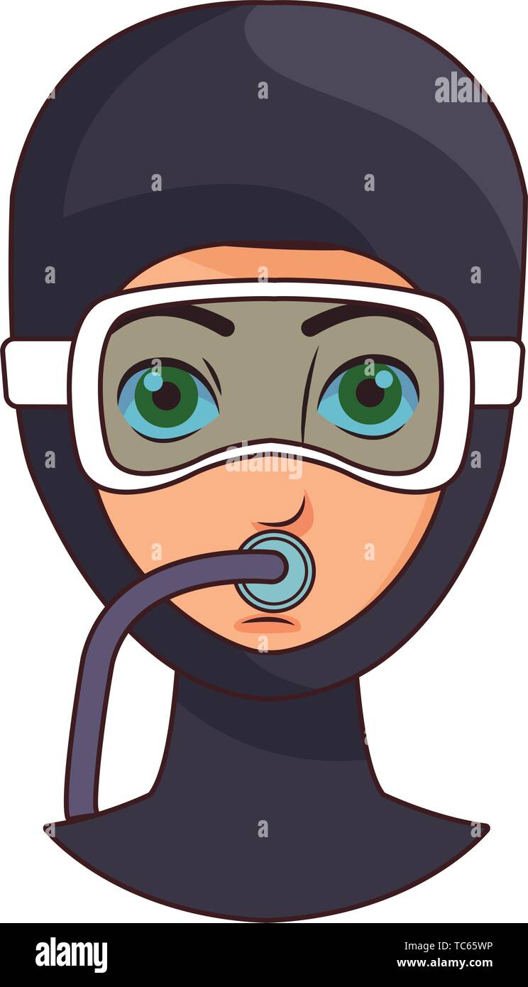 snorkel diving avatar cartoon character Stock Vector Image & Art Alamy
