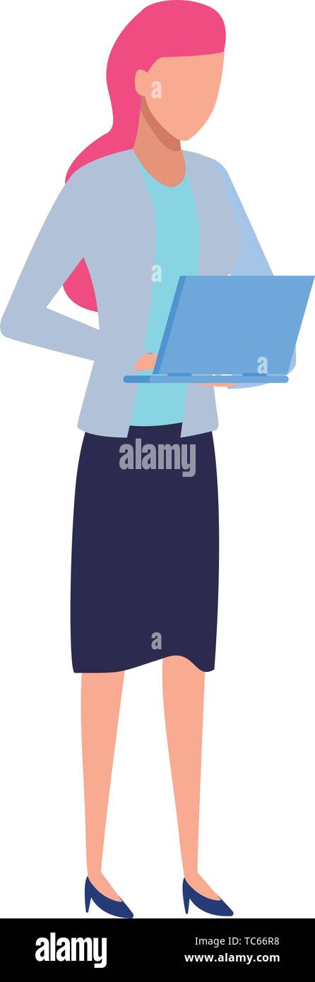 business woman avatar cartoon character Stock Vector Image & Art - Alamy