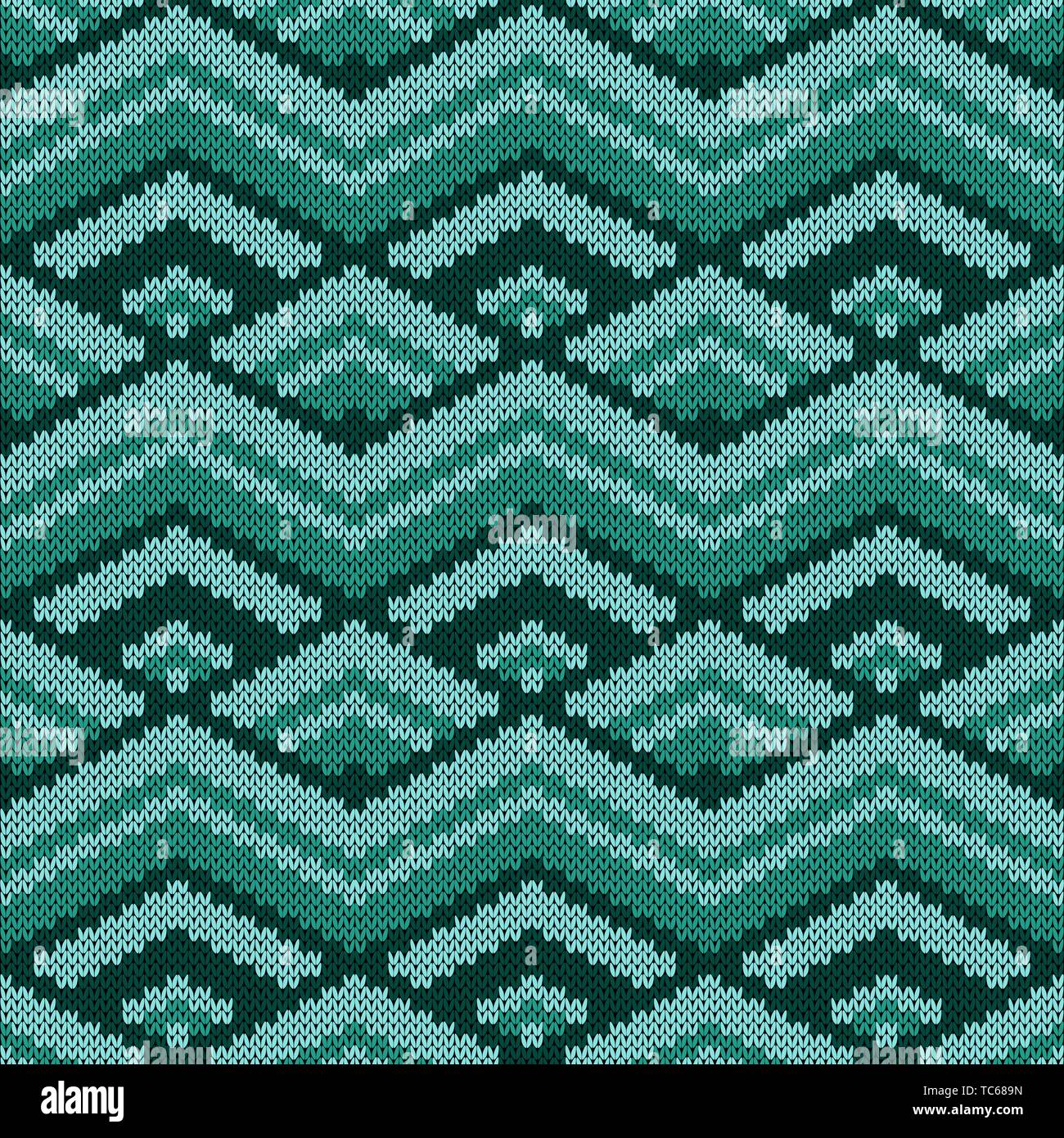Geometrical ornate seamless knitted vector pattern as a fabric texture ...