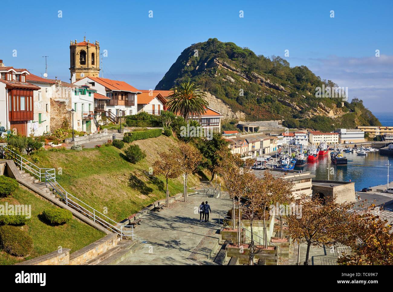 Getaria, Gipuzkoa, Basque Country, Spain Stock Photo