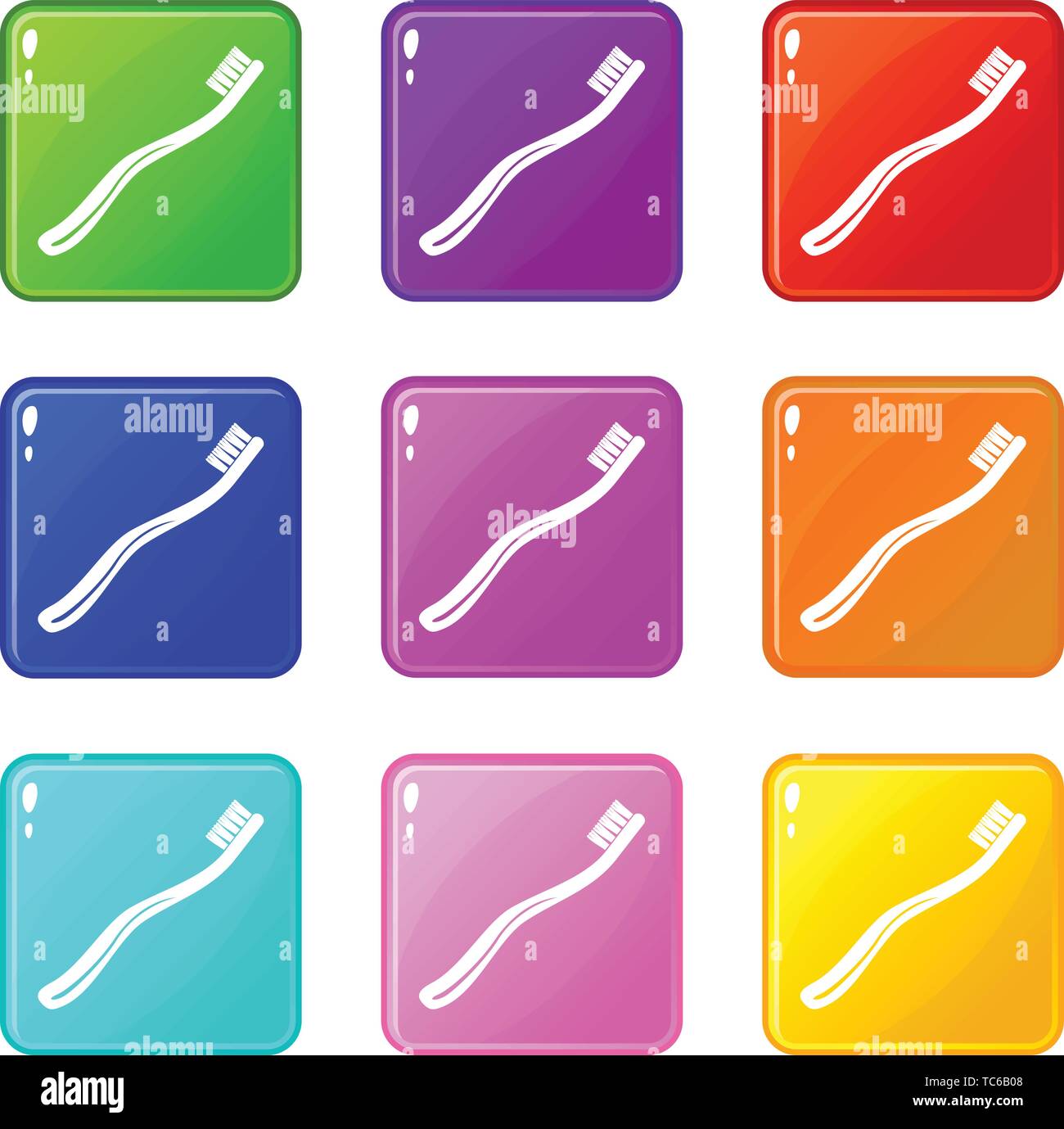 Toothbrush icon, simple black style Stock Vector Image & Art - Alamy