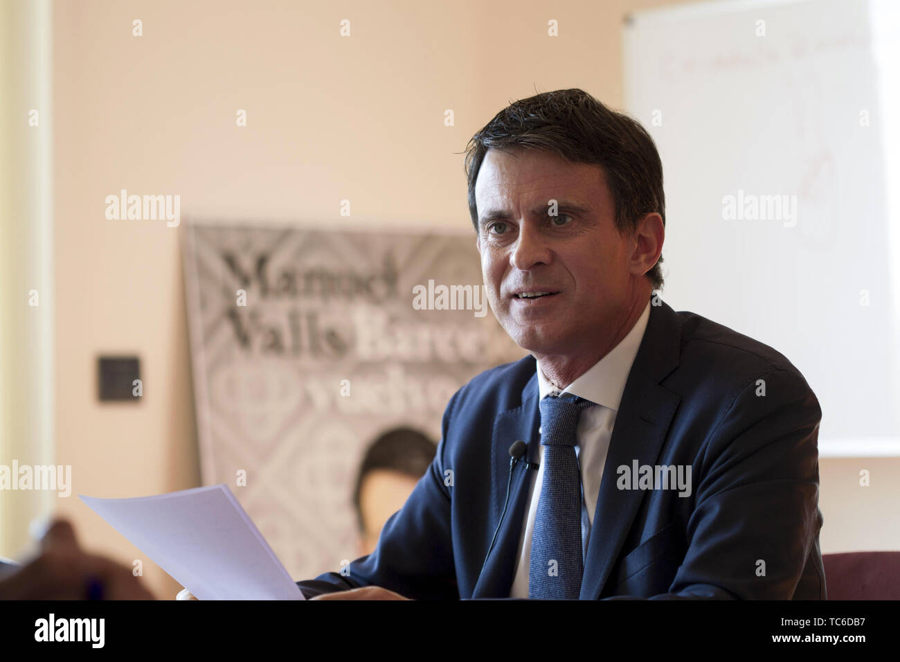 Barcelona, Catalonia, Spain. 19th Dec, 2018. Manuel Valls, French minister and candidate for mayor from the city of Barcelona. Credit: Hugo Fernandez/SOPA Images/ZUMA Wire/Alamy Live News Stock Photo