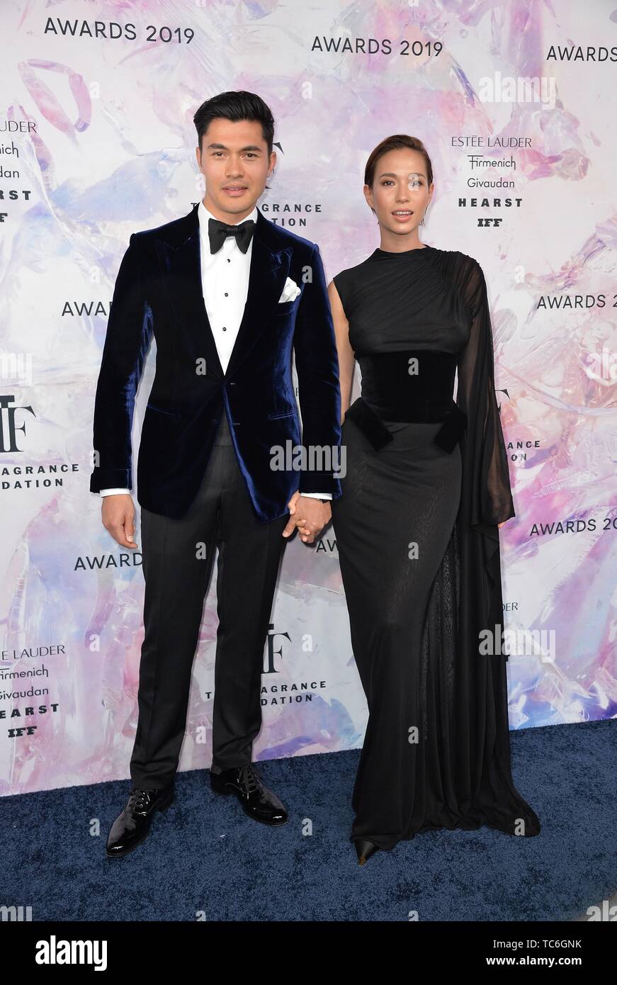 New York, NY, USA. 5th June, 2019. Harry Shum Jr, Shelby Rabara at arrivals for The Fragrance Foundation Awards FiFi's, David H. Koch Theater at Lincoln Center, New York, NY June 5, 2019. Credit: Kristin Callahan/Everett Collection/Alamy Live News Stock Photo